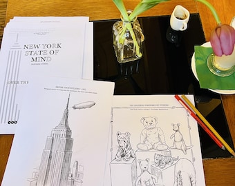 New York State of Mind Journal / Edizione Midtown / Arte architettonica stampabile, agenda per la consapevolezza ed esperienza audio per sognatori urbani