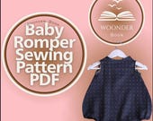 Baby Romper Sewing Pattern PDF – Summer Outfit for Newborns & Toddlers – Easy Digital Download