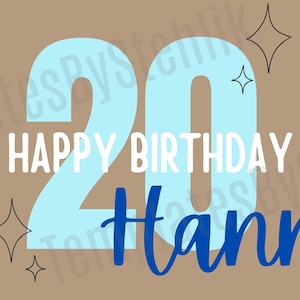 Editable Birthday Banner