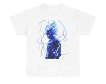 Vegeta Unisex Heavy Cotton Tee | Anime Shirt, Gift for Fans, Casual Wear, Comic-Con Outfit, Graphic Tee, Birthday Present