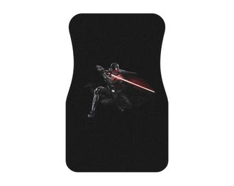 Star Wars Car Mats (2x Front) - Vehicle Accessory, Fantasy Decor, Geek Gift, Starfighter Floor Liners, Car Interior