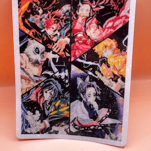 Demon Slayer Star  Finish  Die-Cut Water Proof Sticker Kawaii multi-purpose (laptop, journal, planner, water bottles