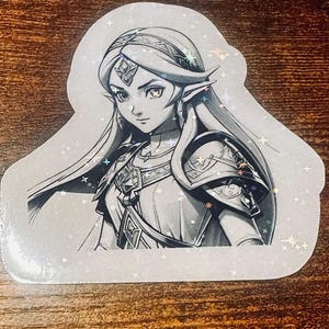 Zelda  Cute Star Finish  Die-Cut Water Proof Sticker Kawaii multi-purpose (laptop, journal, planner, water bottles
