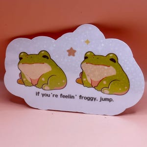 Groggy Cute Star  Finish  Die-Cut Water Proof Sticker Kawaii multi-purpose (laptop, journal, planner, water bottles
