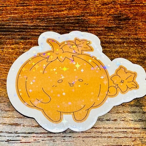 Pumpkin Cute Star Finish  Die-Cut Water Proof Sticker Kawaii multi-purpose (laptop, journal, planner, water bottles