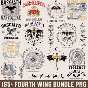 200+ Vierter Flügel Png, Basgiath War College Bundle Clipart, Violet Sorrengail, Drachenreiter, Onyx Sturm Png, Reiter Quadrant, Bücherwurm