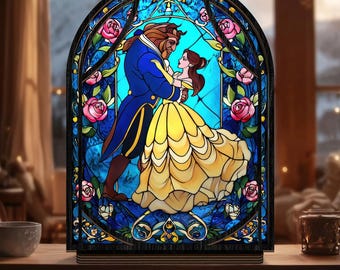 Beauty and the Beast Book Nook, Personalized Candle Holder, Book Lover & Reader Gifts, Bookshelf Decor