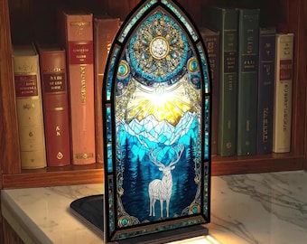 Terrasen Stag Acrylic Suncatcher Candle Holder, Throne of Glass Fantasy TOG Bookish, Aelin Galathynius ACRYLIC Wall Art, Book Lover Gift