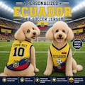 Personalized Ecuador Pet Soccer Jersey, Soccer Outfit for Dogs Cats, Ecuador Football Shirt product logo