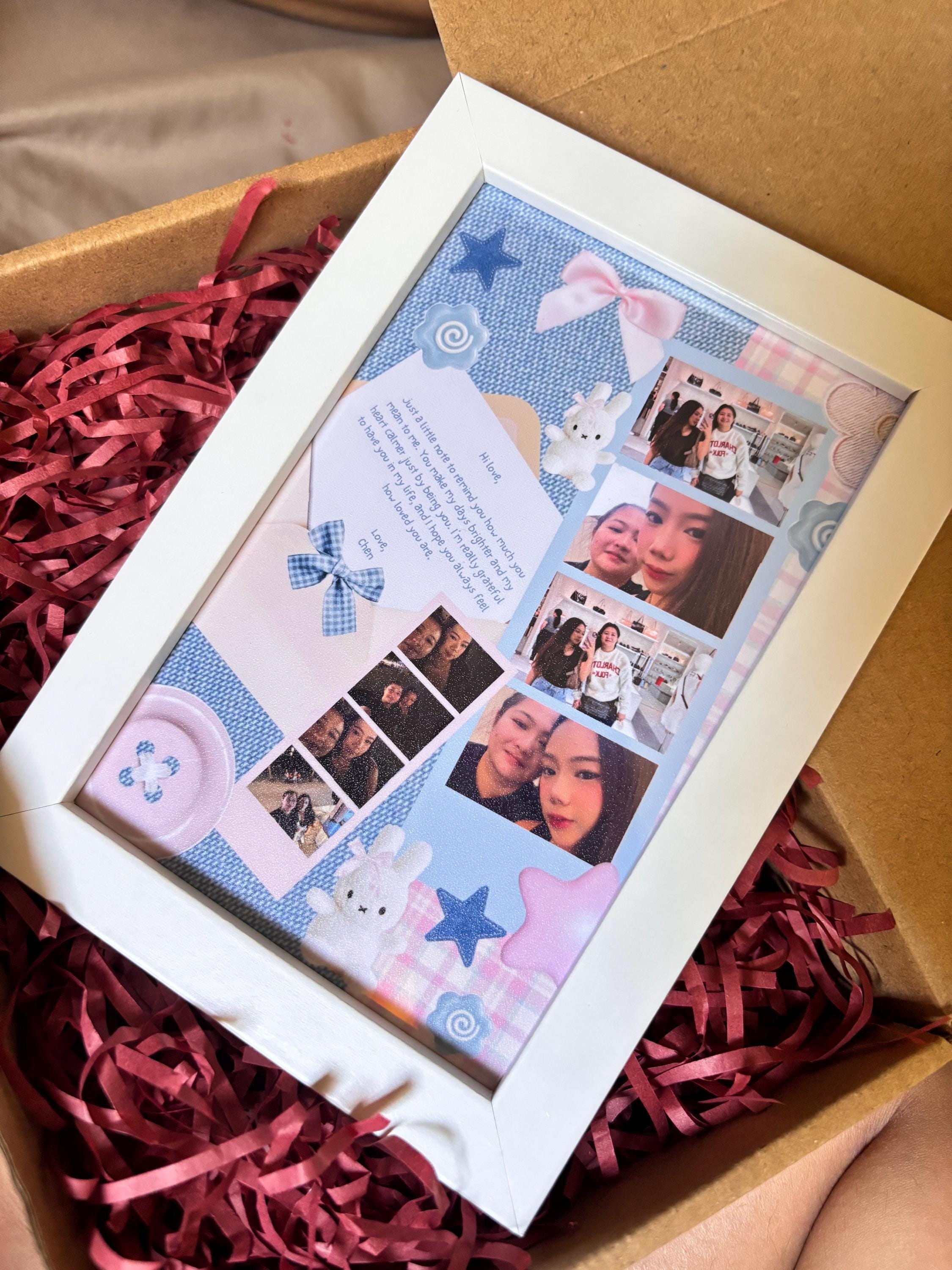 Custom Scrap Custom Photo Strip Scrap Frame – Personalized Collage Picture Gift ...