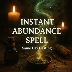 INSTANT Abundance Spell - Energy Ritual to Attract Wealth, Good Luck & Financial Opportunities