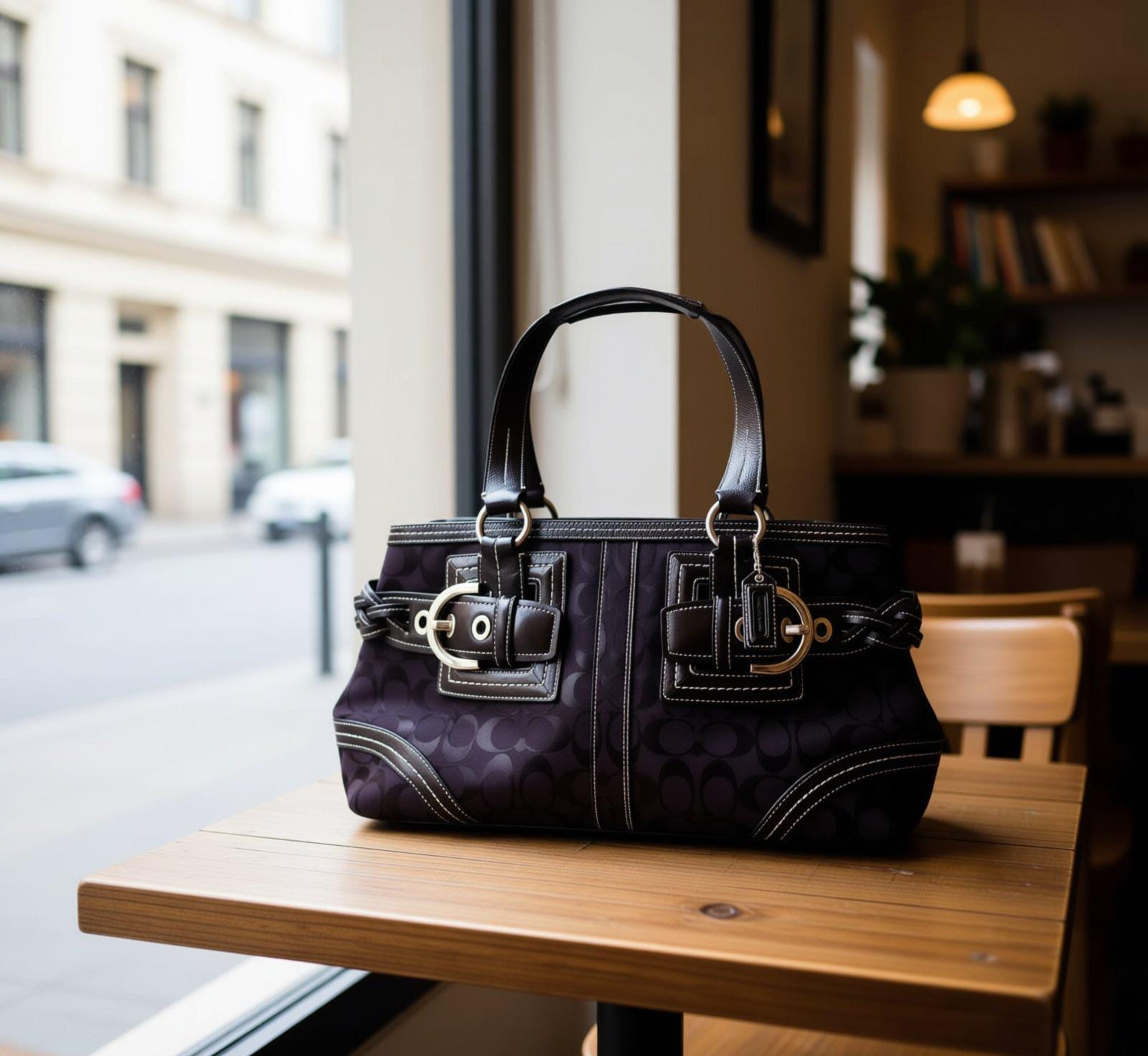 COACH® | Vintage Soho Zip Tote Bag 00s 【COACH】SOHO F17403 black