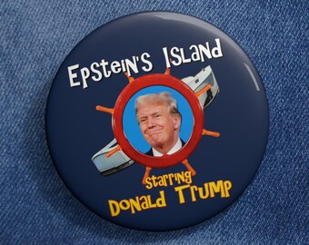 Spilla anti-Trump, 8647, Isola di Epstein, No Kings, Dichiarazione politica, Abbigliamento da manifestante, Spilla anti-Maga, Spilla politica, Bottone da attivista