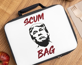 Bolsa de almuerzo anti-Trump, equipo de protesta, lonchera sin reyes, declaración política, bolsa anti-MAGA, sin Trump, bolsa de protesta, sin ICE
