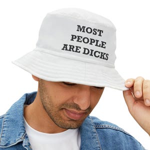 Funny Bucket Hat, Casual Summer Accessory, Gift for Friends, Beachwear, Outdoor Fun