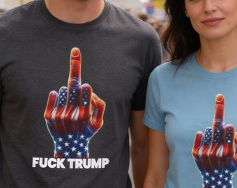 T-shirt anti-Trump, fuck Trump Bella+canvas uniseks shirt, No Kings, politiek shirt, anti-Maga-T-shirt, shirt politiek protest, 8647, Resist Tee