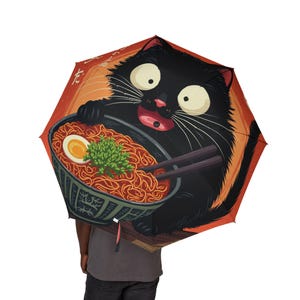 Funny Cat-Themed Umbrella | Cute Gifts for Cat Lovers, Foldable Rain Gear, Novelty Gifts, Unique Umbrella, Funny Pet Accessories