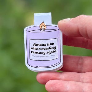 Fantasy Magnetic Bookmark | Funny Gift for Book Lovers | Laminated Handmade Bookmark | New Book Smell Bookmark | Journal Clip