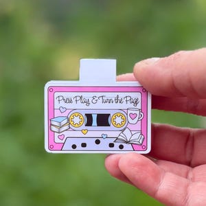Retro Magnetic Bookmark | Handmade Book Clip| Audiobook Lover Gift | Bookish Accessory | Handmade Magnetic Bookmark