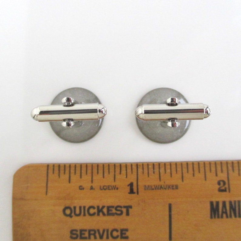 Great Britain .500 Silver Coin Cuff Links 1930/'s Three Pence Repurposed Coins Vintage UK