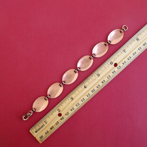 Solid Copper Kokopelli Link Bracelet - Vintage So… - image 4