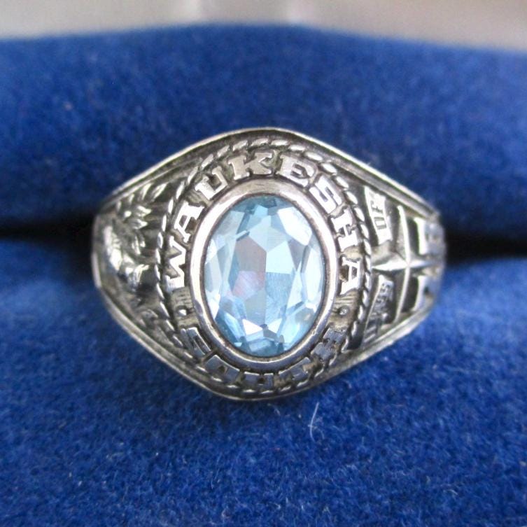 1978 Sterling Silver Josten Class Ring - Vintage, Waukesha South