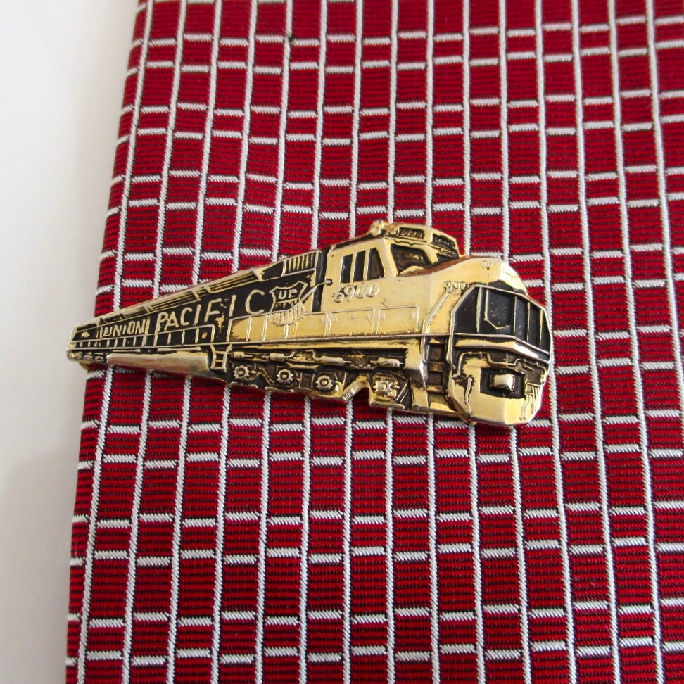 Union Pacific Rail Car Tie Clip / Tie Clasp Vintage Etsy
