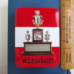 Winston Cup Series Tin - Vintage RJR, Nascar Champion Hinged Tin 4 3/8&quot; X 3 1/4&quot; X 1&quot;
