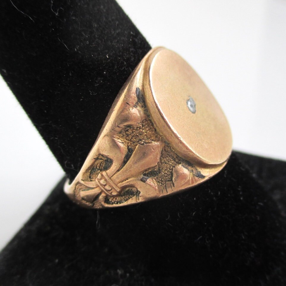 Gold Signet Vintage - Etsy