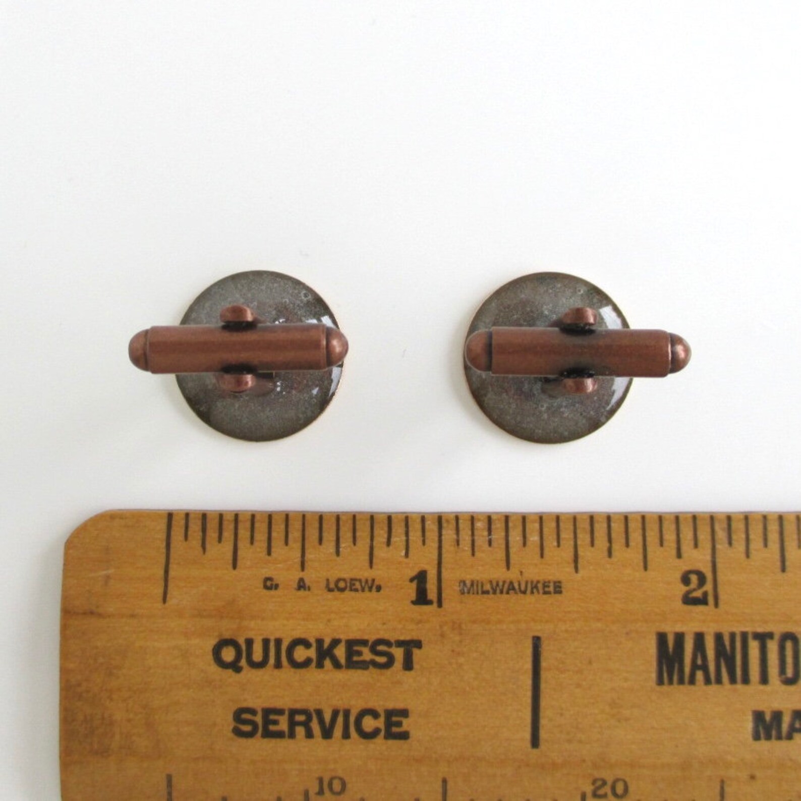 Boutons De Manchette Jetons Atlantic City – Upcycled Vintage Coins Argent