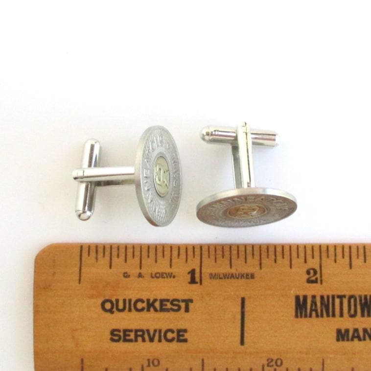 Boutons De Manchette Recyclés, Jetons Ferroviaires Vintage Twin Cities, Minneapolis St Paul