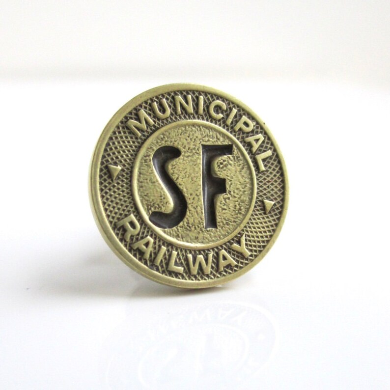 SF Tie Tack / Lapel Pin San Francisco Municipal Railway Etsy