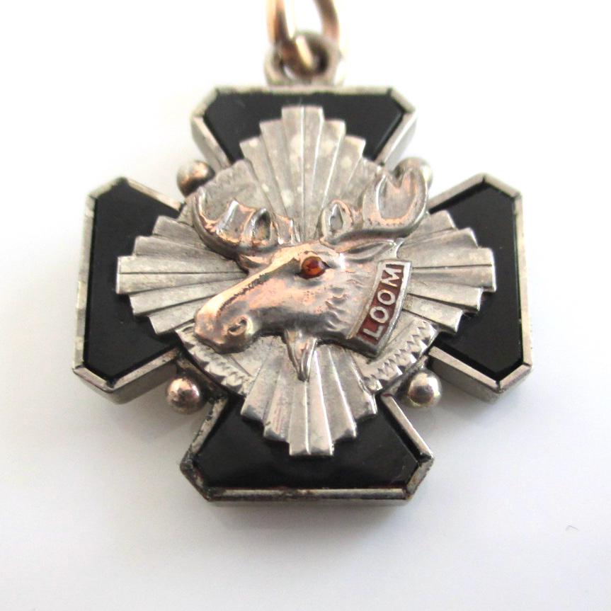 アンティーク LOOM（Loyal Order of Moose）ペンダント Loyal Order of the Moose - Etsy