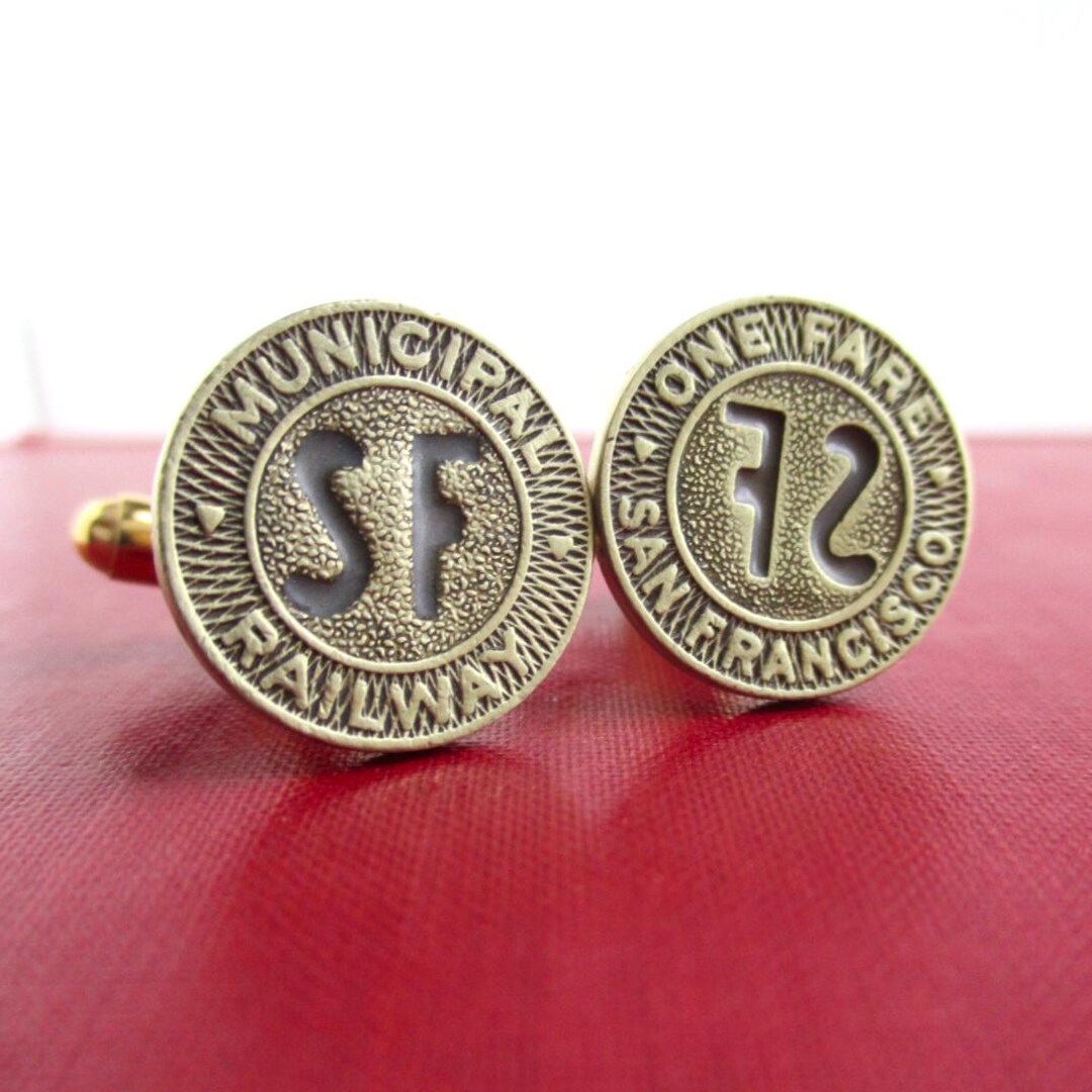 SAN FRANCISCO Railway Token Cuff Links - Repurposed Vintage SF Transit ...