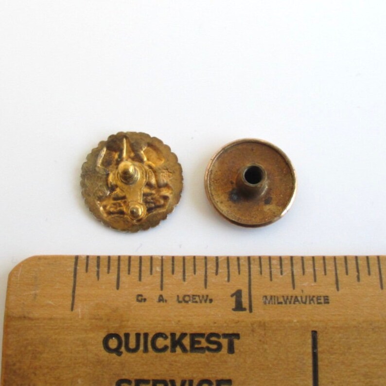 Modern Woodmen of America 10K Front Lapel Pin / Screw Back Etsy