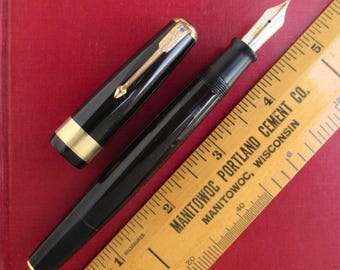 P39【万年筆　14K 】NEW FOUNTAIN PEN IDEAL Waterman's Fountain Pen W/ Ideal 14KT Med Stub Nib - Vintage