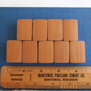 9 Mah Jong Tiles - Vintage / Antique Bamboo Ma Jiang / Mahjong Wan Chinese Character Tiles afbeelding 5