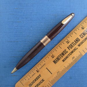 Sheaffer's Tuckaway Brown & Gold Mechanical Pencil - Vintage
