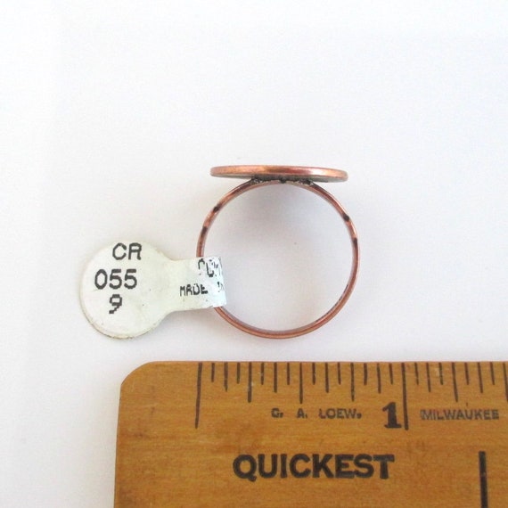 Canada Solid Copper Maple Leaf Ring - Vintage Unu… - image 6