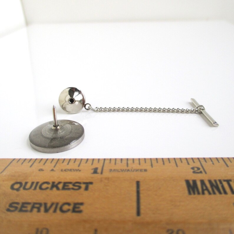 Irish Lucky Rabbit Coin Tie Tack Lapel Pin Repurposed Vintage Eire Ireland 3p Coin