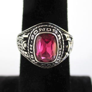 1978 Sterling Silver Josten Class Ring - Vintage Women&#39;s, Sonora High School (CA) - Size 5.5 (Unpolished)