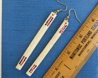 Mah Jong Wood Counting Sticks - Vintage Wood Pieces W/ Some Color (2 3/4