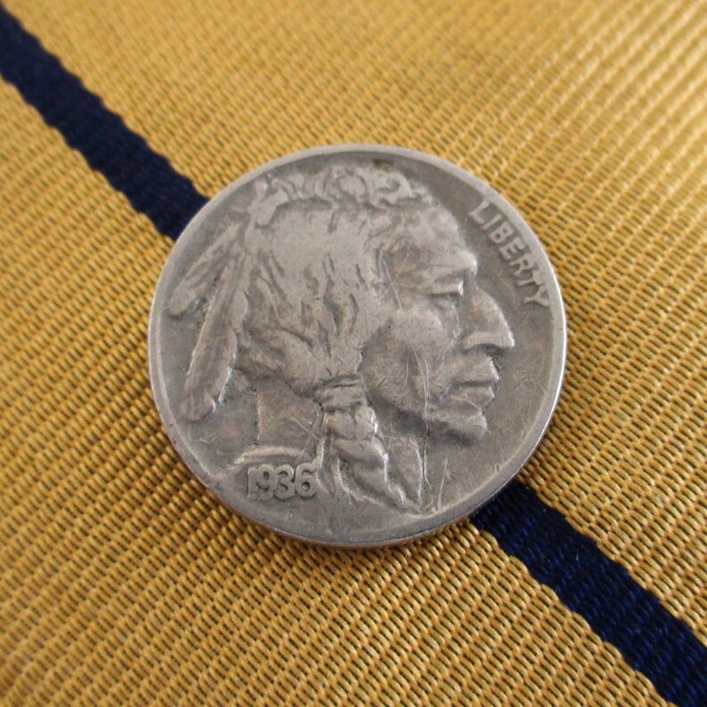 buffalo nickel tie tack