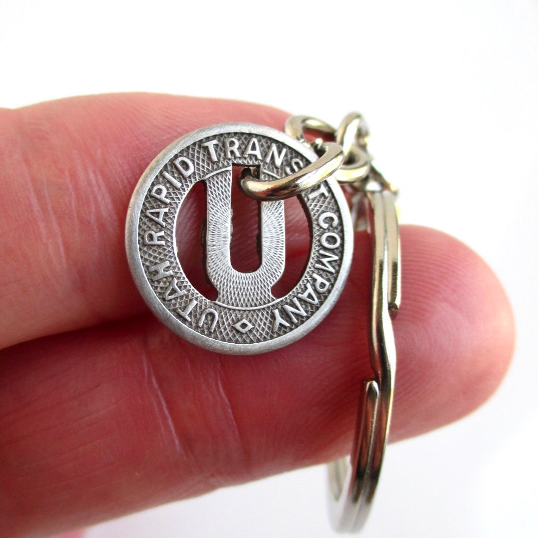UTAH Transit Token Keychain - Repurposed Vintage Ogden, UT Coin Key ...