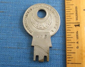 Wise Lock Concentric Tube Lock Flat Key - Vintage # 156 Cleveland USA