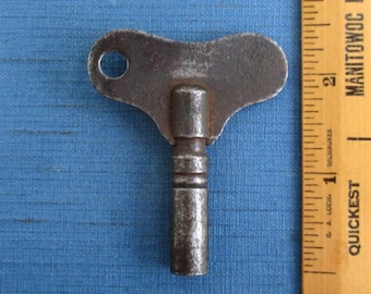 Clock Winding Key - Vintage Heavy, Square Bore Hole (About 4.5mm Square)