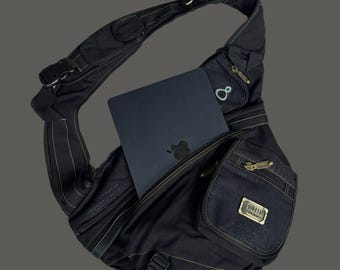Y2K Vintage Diesel Canvas Cargo Backpack – Techwear / Gorpcore