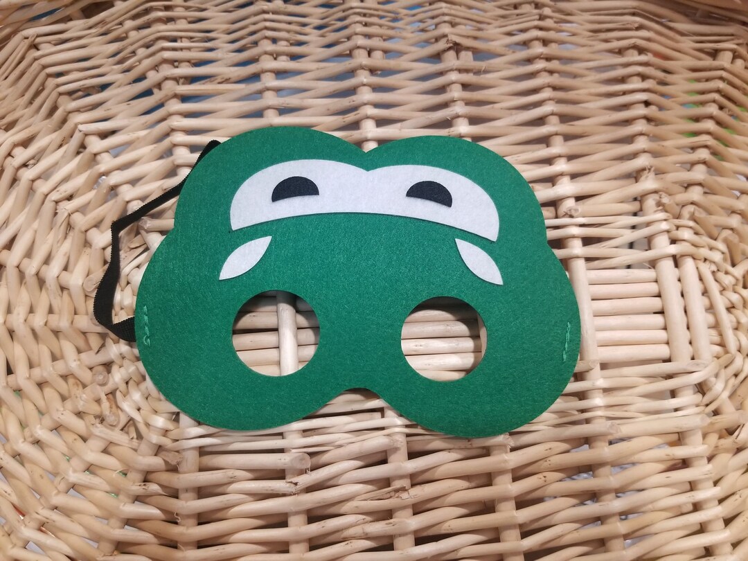 Yoshi Inspired Felt Mask Etsy