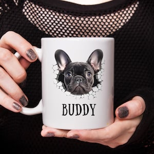 Custom Pet Mug Using Pet Photo + Name, Custom Dog Mug, Personalized Pet Mugs, Dog Mom Mug, Dog Dad Gift, New Dog Mug