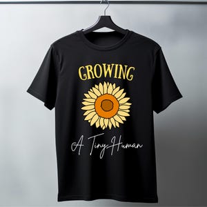 Growing a Tiny Human Shirt: Pregnancy Announcement Tee